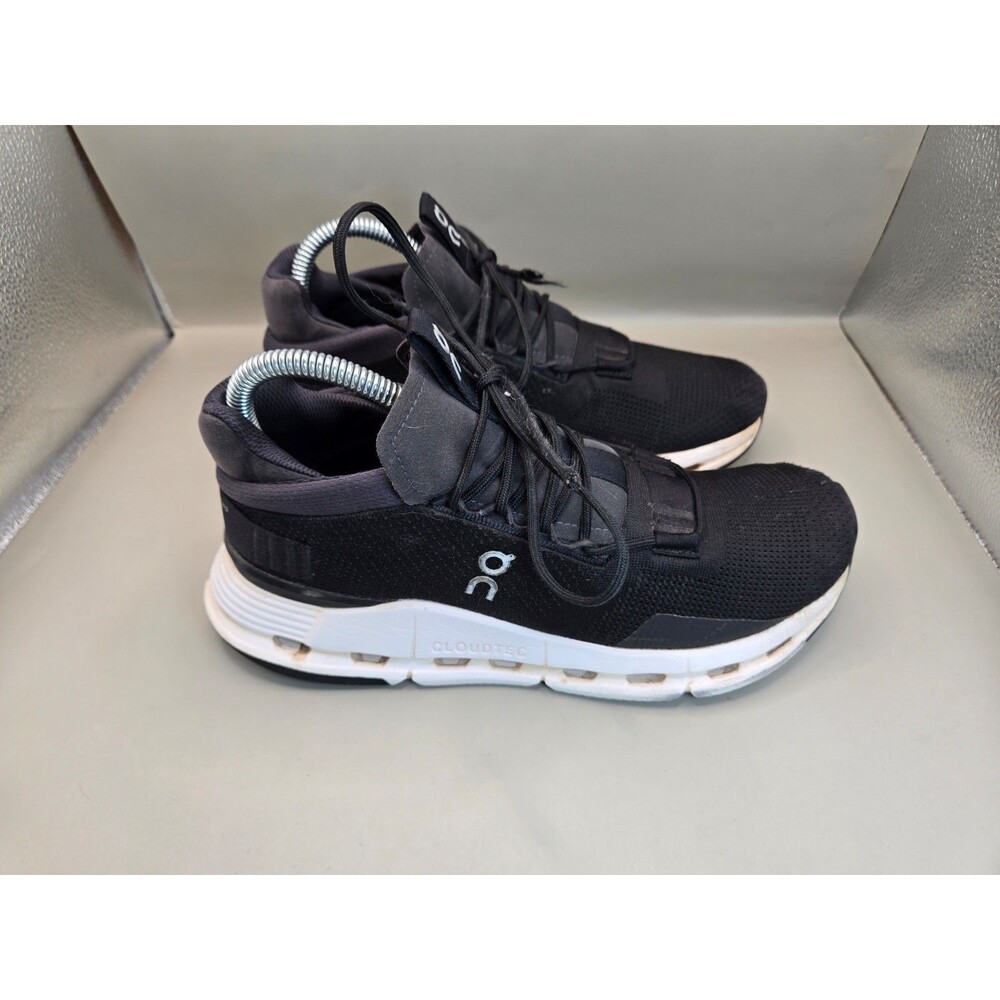On Running Cloudnova Shoes Womens 8 Phantom White Road Running Athletic Sneakers